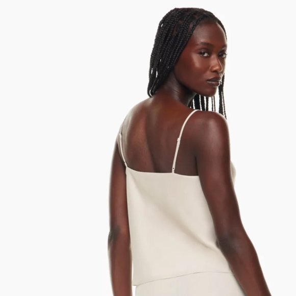 Aritzia Babaton Cowlneck Camisole Bark Brown size S - Picture 5 of 5